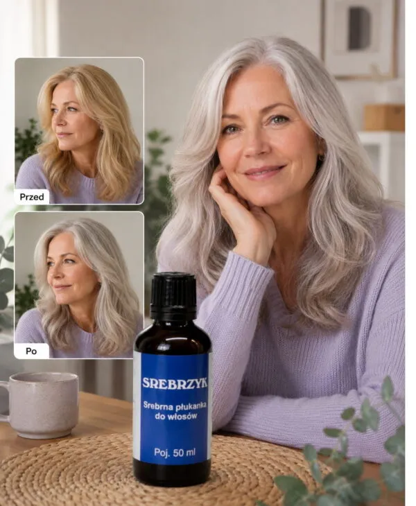 SREBRZYK Srebrna Płukanka Do Włosów 50ml - obrazek 2