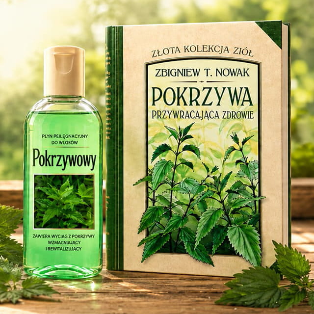 pakiet-pokrzywowoy Pakiet pokrzywowy 2w1: Woda pokrzywowa - wcierka do włosów - 125 ml + Książka Pokrzywa przywraca zdrowie - Zbigniew T. Nowak - obrazek 1